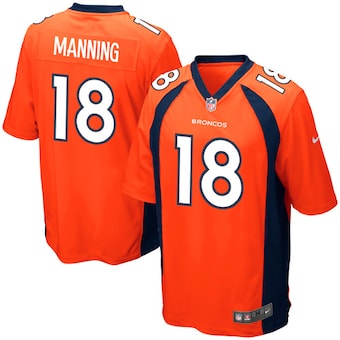 youth denver broncos peyton manning nike orange team color g